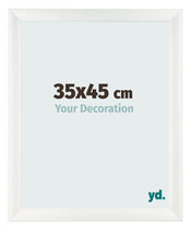Bilderrahmen 35x45cm Weiß Vintage MDF Pisa Vorne Messe | Yourdecoration.at