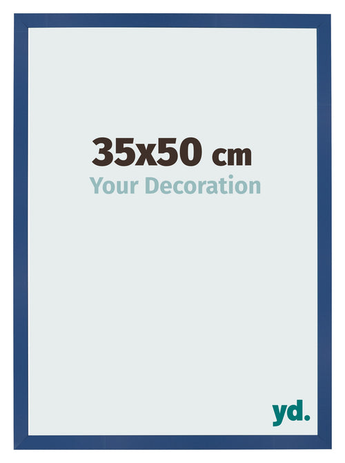 Bilderrahmen 35x50 cm Dunkelblau MDF Bologna Vorne Messe | Yourdecoration.at