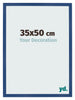 Bilderrahmen 35x50 cm Dunkelblau MDF Bologna Vorne Messe | Yourdecoration.at
