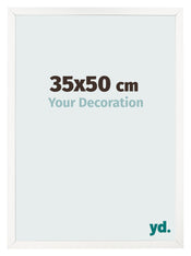 Bilderrahmen 35x50 cm Weiss Hochglanz MDF Bologna Vorne Messe | Yourdecoration.at