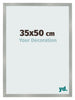 Bilderrahmen 35x50cm Aluminium Gebürstet MDF Bologna Vorne Messe | Yourdecoration.at
