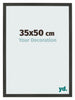 Bilderrahmen 35x50cm Antrazit MDF Bologna Vorne Messe | Yourdecoration.at