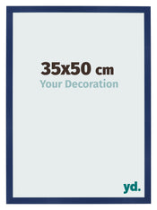 Bilderrahmen 35x50cm Dunkelblau Gewischt MDF Bologna Vorne Messe | Yourdecoration.at