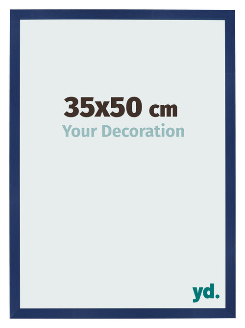 Bilderrahmen 35x50cm Dunkelblau Gewischt MDF Bologna Vorne Messe | Yourdecoration.at