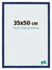 Bilderrahmen 35x50cm Dunkelblau Gewischt MDF Bologna Vorne Messe | Yourdecoration.at