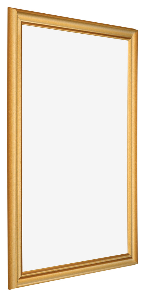 Bilderrahmen 35x50cm Gold Matt MDF Lazio Vorne Schrag | Yourdecoration.at