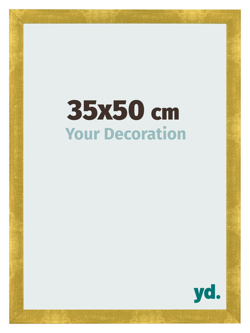 Bilderrahmen 35x50cm Gold Vintage MDF Pisa Vorne Messe | Yourdecoration.at