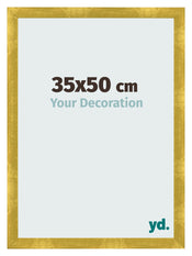 Bilderrahmen 35x50cm Gold Vintage MDF Pisa Vorne Messe | Yourdecoration.at