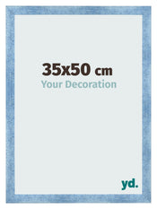 Bilderrahmen 35x50cm Hellblau Gewischt MDF Pisa Vorne Messe | Yourdecoration.at