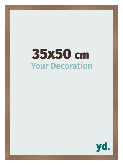 Bilderrahmen 35x50cm Kupfer Dekor MDF Bologna Vorne Messe | Yourdecoration.at