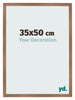 Bilderrahmen 35x50cm Kupfer Dekor MDF Bologna Vorne Messe | Yourdecoration.at