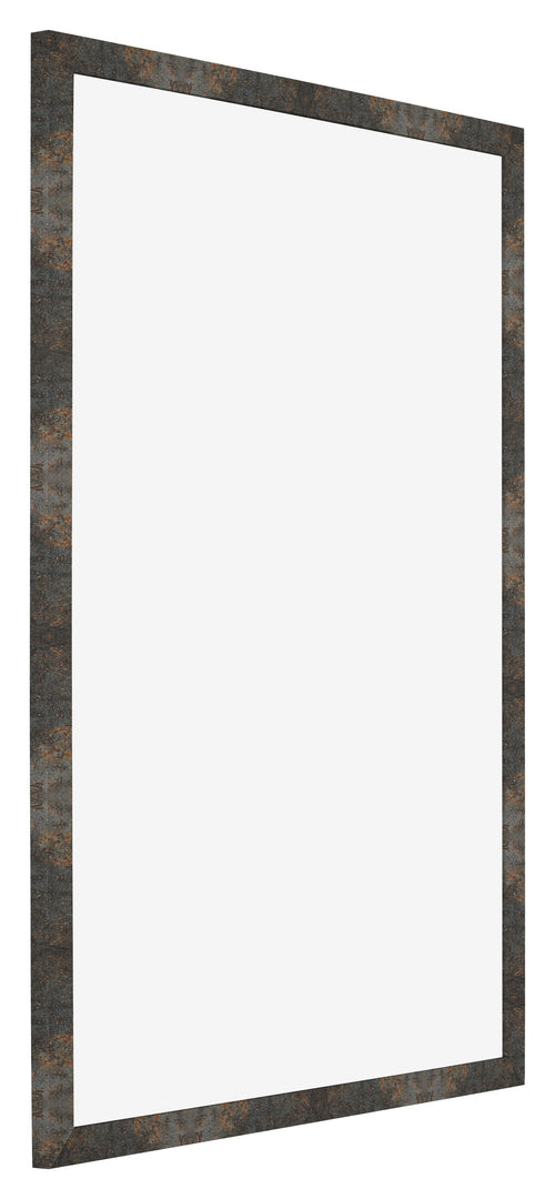 Bilderrahmen 35x50cm Oxidiertes Metall MDF Bologna Vorne Schrag | Yourdecoration.at