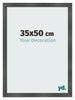 Bilderrahmen 35x50cm Schwarz Silber Poliert MDF Pisa Vorne Messe | Yourdecoration.at