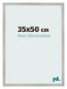 Bilderrahmen 35x50cm Silber Matt MDF Bologna Vorne Messe | Yourdecoration.at