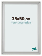 Bilderrahmen 35x50cm Silber Matt MDF Lazio Vorne Messe | Yourdecoration.at