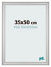 Bilderrahmen 35x50cm Silber Matt MDF Lazio Vorne Messe | Yourdecoration.at
