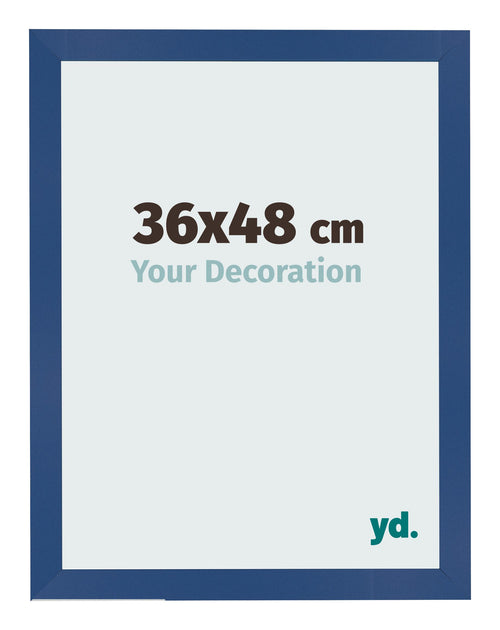 Bilderrahmen 36x48 cm Dunkelblau MDF Bologna Vorne Messe | Yourdecoration.at