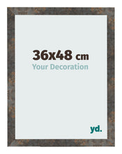 Bilderrahmen 36x48 cm Oxidiertes Metall MDF Bologna Vorne Messe | Yourdecoration.at