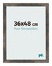 Bilderrahmen 36x48 cm Oxidiertes Metall MDF Bologna Vorne Messe | Yourdecoration.at