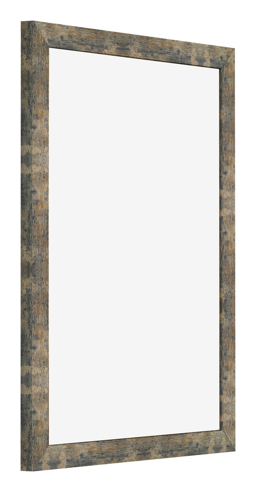 Bilderrahmen 36x48cm Blau Gold Meliert MDF Bologna Vorne Schrag | Yourdecoration.at
