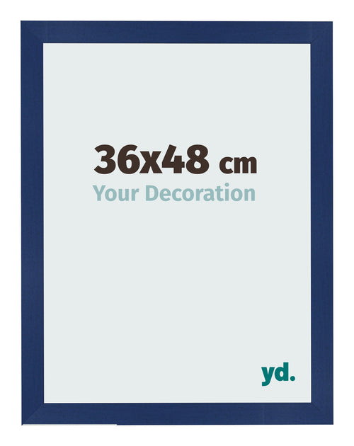 Bilderrahmen 36x48cm Dunkelblau Gewischt MDF Bologna Vorne Messe | Yourdecoration.at