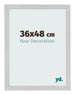 Bilderrahmen 36x48cm Edelstahl MDF Bologna Vorne Messe | Yourdecoration.at