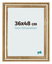 Bilderrahmen 36x48cm Gold Antik MDF Lazio Vorne Messe | Yourdecoration.at