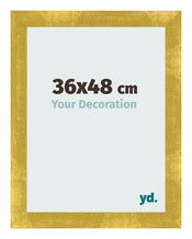 Bilderrahmen 36x48cm Gold Vintage MDF Pisa Vorne Messe | Yourdecoration.at