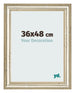 Bilderrahmen 36x48cm Metallglanz MDF Lazio Vorne Messe | Yourdecoration.at