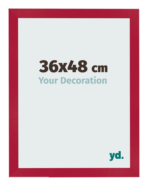 Bilderrahmen 36x48cm Rot MDF Bologna Vorne Messe | Yourdecoration.at