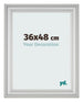 Bilderrahmen 36x48cm Silber Matt MDF Lazio Vorne Messe | Yourdecoration.at