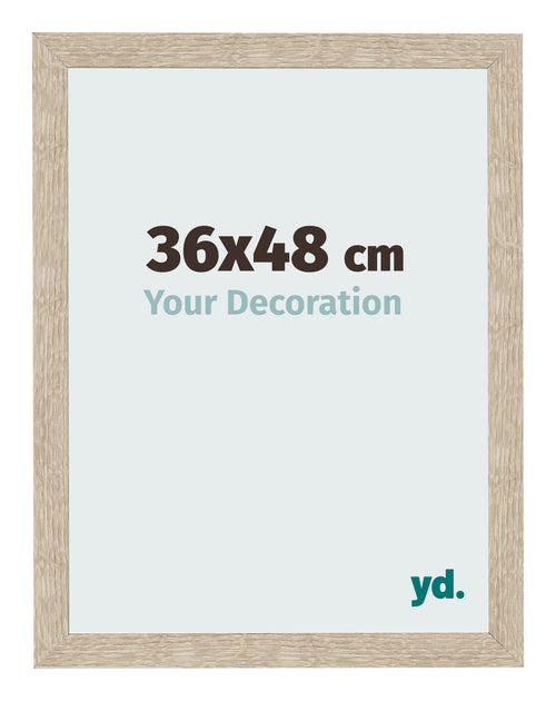 Bilderrahmen 36x48cm Sonoma Eiche MDF Bologna Vorne Messe | Yourdecoration.at