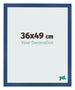Bilderrahmen 36x49 cm Dunkelblau MDF Bologna Vorne Messe | Yourdecoration.at