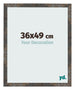 Bilderrahmen 36x49 cm Oxidiertes Metall MDF Bologna Vorne Messe | Yourdecoration.at