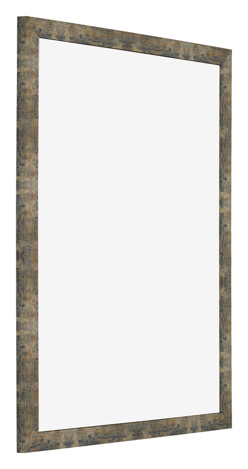 Bilderrahmen 36x49cm Blau Gold Meliert MDF Bologna Vorne Schrag | Yourdecoration.at