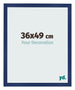 Bilderrahmen 36x49cm Dunkelblau Gewischt MDF Bologna Vorne Messe | Yourdecoration.at