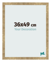 Bilderrahmen 36x49cm Gold Antik MDF Bologna Vorne Messe | Yourdecoration.at