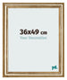 Bilderrahmen 36x49cm Gold Antik MDF Lazio Vorne Messe | Yourdecoration.at