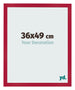 Bilderrahmen 36x49cm Rot MDF Bologna Vorne Messe | Yourdecoration.at