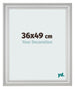 Bilderrahmen 36x49cm Silber Matt MDF Lazio Vorne Messe | Yourdecoration.at