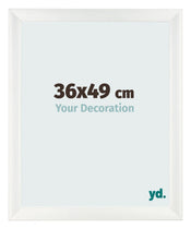 Bilderrahmen 36x49cm Weiß Vintage MDF Pisa Vorne Messe | Yourdecoration.at