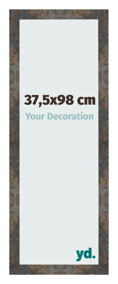 Bilderrahmen 37 5x98 cm Oxidiertes Metall MDF Bologna Vorne Messe | Yourdecoration.at