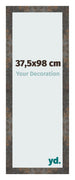 Bilderrahmen 37 5x98 cm Oxidiertes Metall MDF Bologna Vorne Messe | Yourdecoration.at