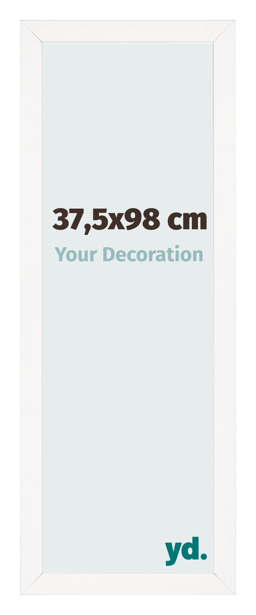 Bilderrahmen 37 5x98 cm Weiss Hochglanz MDF Bologna Vorne Messe | Yourdecoration.at