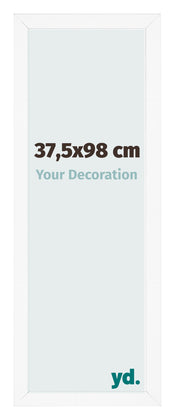 Bilderrahmen 37 5x98 cm Weiss Matt MDF Bologna Vorne Messe | Yourdecoration.at