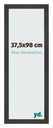 Bilderrahmen 37 5x98cm Antrazit MDF Bologna Vorne Messe | Yourdecoration.at