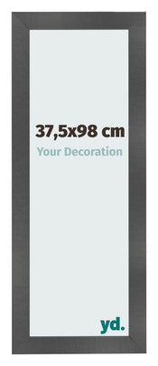 Bilderrahmen 37 5x98cm Schwarz Silber Poliert MDF Pisa Vorne Messe | Yourdecoration.at