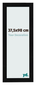 Bilderrahmen 37 5x98cm Schwarz Silber Poliert MDF Pisa Vorne Messe | Yourdecoration.at