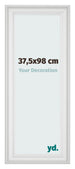 Bilderrahmen 37 5x98cm Weiss Gewischt MDF Lazio Vorne Messe | Yourdecoration.at