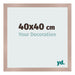 Bilderrahmen 40x40 cm Altrosa MDF Bologna Vorne Messe | Yourdecoration.at